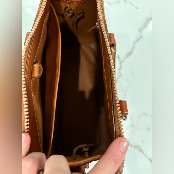 Dooney & Bourke Terracotta Leather Vintage Satchel - Picture 5 of 6